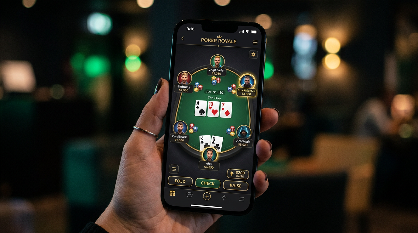 Global Poker mobile app for iOS and Android